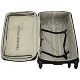 Kenneth Cole Reaction Chelsea 28" Polyester-Twill Expandable 4-Wheel Spinner Checked Luggage, Black