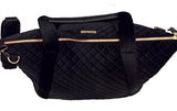 2Pc Set - Adrienne Vittadini Diamond Quilted Velvet Xxl Travel Tote & Duffle