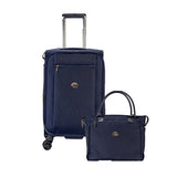 Delsey Luggage Montmartre 2 Piece Tote And 21 Inch Suitcase, Navy