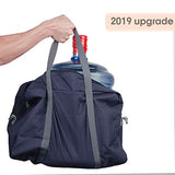 For Spirit Airlines Foldable Travel Duffel Bag Tote Carry on Luggage Sport Duffle Weekender Overnight for Women and Girls (3112 Dark Blue ( with Shoulder Strap))