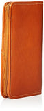 Piel Leather Executive Travel Wallet, Saddle