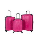 Kenneth Cole Reaction Mechanizer Pink Luggage Set with Carry-On, Checked and Large Case