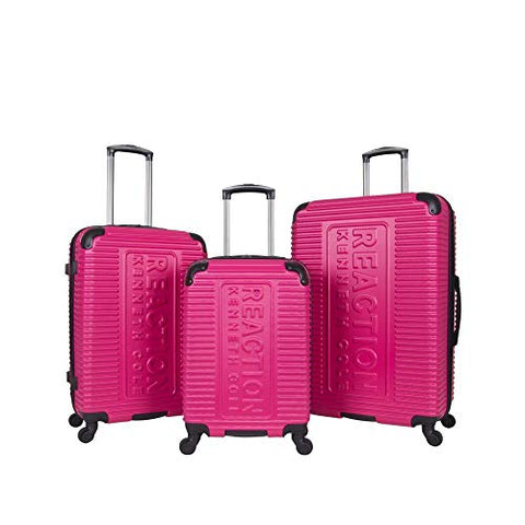 Kenneth Cole Reaction Mechanizer Pink Luggage Set with Carry-On, Checked and Large Case