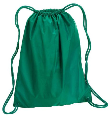 Zuzify Large Cinchsack Drawstring Backpack. Ci0101 Os Kelly Green