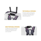 Travel Luggage Cover，Bull Smiling Dog Boston Terrier Breed Standin，Washable Elastic Durable , With Concealed Zipper Suitcase Protector Fits For 22-24 Inch -M.