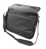 DURAGADGET Water Resistant Black Briefcase With Detachable Shoulder Strap For ASUS X401A Laptop -