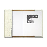 Cute Passport Cover for women and men, by Govinda Crafts, Eco Leather Passport Holder (Its Time For