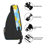 NiYoung Casual Yellow Rubber Duck Sling Bag Casual Chest Package with Adjustable Strap Anti-Theft Sling Bags Shoulder Backpack Waterproof Sling Bag