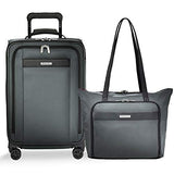 Briggs & Riley Transcend Vx Expandable Tall Carry-On Spinner & Tote Set (Slate, One Size)
