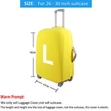 For U Designs 22-25 Inch Black Classic Flag Polyester Elastic Luggage Cover With Zipper