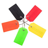 BlueCosto 5x Luggage Tags Suitcase Tag Travel Bag Labels w/Privacy Cover - Multicolor