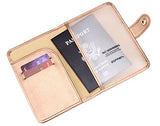 Zoppen Rfid Blocking Travel Passport Holder Cover Slim Id Card Case (#26 Rose Gold)