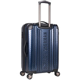 Ben Sherman Carlisle 24" Hardside Expandable 8-Wheel Spinner Checked Luggage, Navy