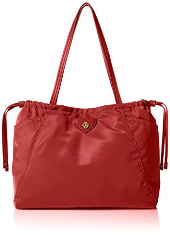 Anne Klein Wander Med Aly Nylon Tote, She/She Red, One size