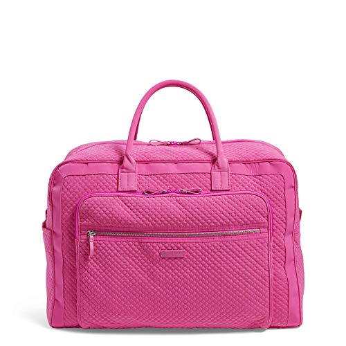 Vera Bradley Iconic Grand Weekender Travel Bag, Microfiber, Rose Petal