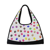 Duffel Bag Paw Prints Shoulder Yoga Gym Tote Bags Sports Bag for Men Boys