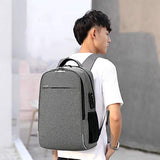 AUGUR Business Laptop Backpack, Anti Theft Slim Travel Computer Backpack with USB Charging Port,