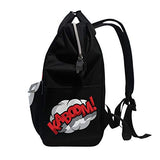 Backpack Comic Effect Kaboom Mens Laptop Backpacks Shoulder Hiking Daypack