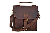 Cuero Leather Messenger Satchel Laptop Messenger Bag Leather Briefcase Shoulder Men's Bag Leather