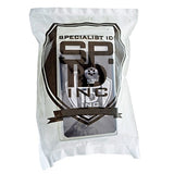 5 Pack - Premium Rigid Airline Luggage Tag Holders with 6" Worm Loops - Heavy Duty Hard Plastic -Suitcase ID Tag Identifiers with Business Card Insert Window by Specialist ID (Translucent/Clear)