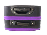 The Dance Angel Suitcase Carry-On Purple and Black"Purple Reign" (Rolling Dance Bag With Costume