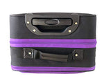 The Dance Angel Suitcase Carry-On Purple and Black"Purple Reign" (Rolling Dance Bag With Costume