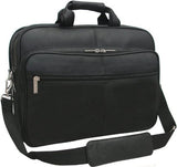 AmeriLeather Genuine Laptop Softside Briefcase (Black)