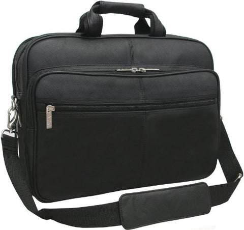 AmeriLeather Genuine Laptop Softside Briefcase (Black)