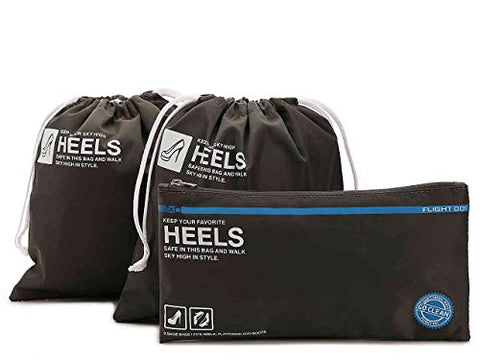 Cyber Monday Deals Go Clean Flight 001 heels shoe bag travel grey