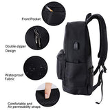 Unisex Anti-Theft Travel Backpack, Waterproof School Backpacks with USB Charging Port Business