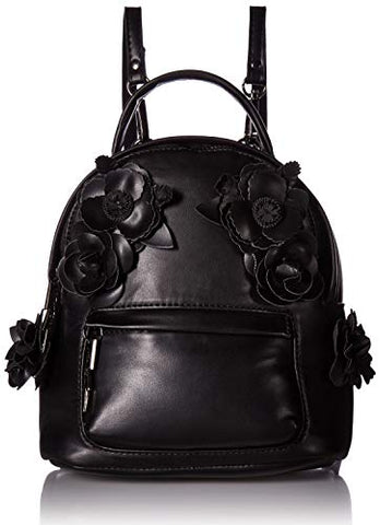Betsey Johnson What in Carnation Mini Backpack, Black