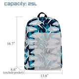 Shark School Backpack, Lightweight Cute Kids Backpack Classic Bookbag Cool Daypack for Teen Boys Girls High School Student, 17 Inch