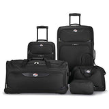 American Tourister 5-Piece Softside, Black