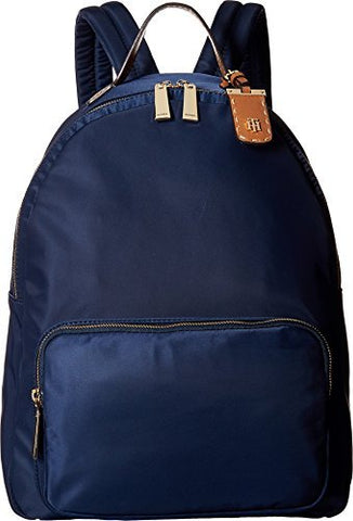 Tommy Hilfiger Women's Julia Nylon Large Dome Backpack Navy One Size