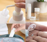 Bekith 12 Pack Travel Size Plastic Squeeze Bottles for Liquids, 30ml/1oz Makeup Toiletry Refillable Cosmetic Containers For Shampoo,Conditioner,Lotion,Toiletries