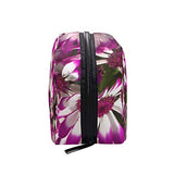 Toiletry Bag Beautiful Purple Flowers Womens Beauty Makeup Case Brush Cosmetic Organizer