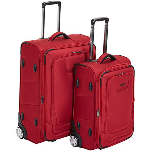 Amazonbasics Premium Upright Expandable Softside Suitcase With Tsa Lock 2-Piece Set - 22/26-Inch,