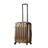Mia Toro Italy Lustro Hardside Spinner Carry-On, Gold