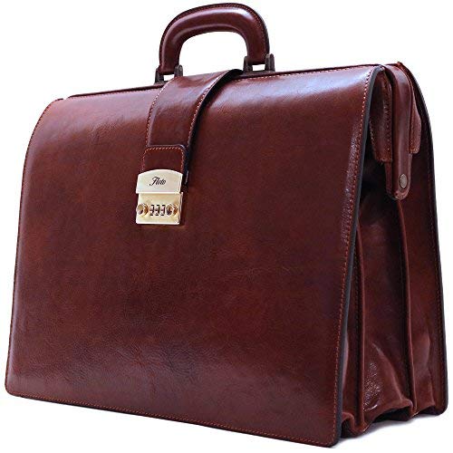 Floto Ciabatta Combo Full Grain Leather Briefcase Attache