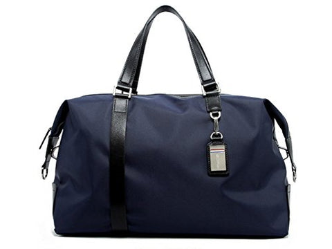 BOPAI-BO | Boston Bag Travel Tote Duffel Bag Carry on Bag Weekender Overnight Bag (Navy)