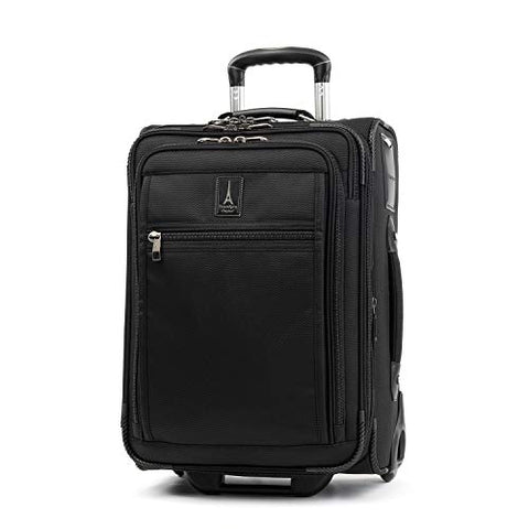 Travelpro Crew Expert Max Carry-on Expandable Rollaboard, Jet Black