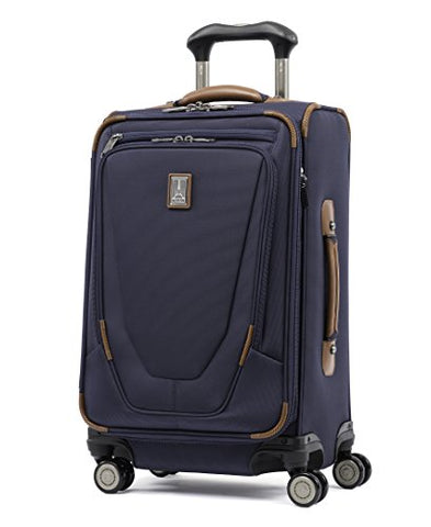 Travelpro Luggage Crew 11 21" Carry-on Expandable Spinner w/Suiter and USB Port, Patriot Blue