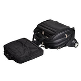 Check-Point Friendly Wheeled Laptop Case, Leather, 15.6" in, Black - Midway | Mcklein - 86605