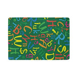 Passport Holder Green English Alphabet Passport Cover Case Wallet Card Storage Organizer for Men