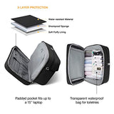 BAGSMART Weekender Bag Travel Duffle Bag Large Carry On Overnight Bag Carry On Bag for Personal Items, Black, 27L