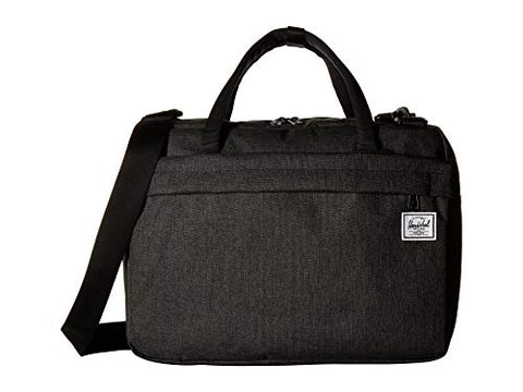 Herschel Gibson Laptop Messenger Bag Black Crosshatch One Size