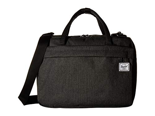 Herschel Gibson Laptop Messenger Bag Black Crosshatch One Size