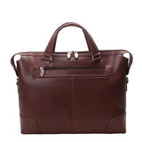 McKlein, R Series, Arcadia, Top Grain Cowhide Leather, 17" Leather Slim Laptop Briefcase, Brown (88764)