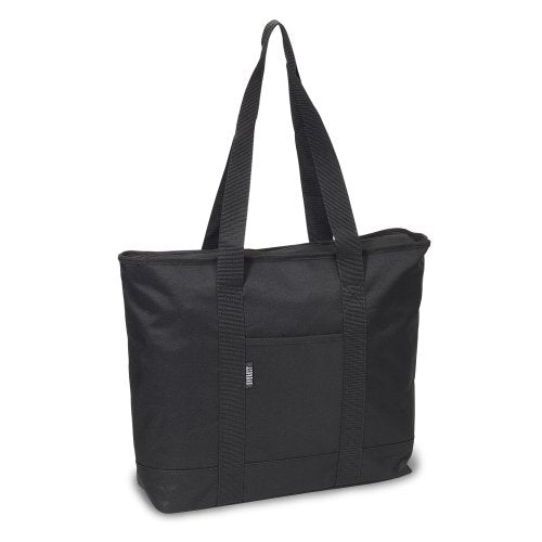 Everest Luggage Shopping Tote, Black, Black, One Size