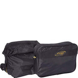 A. Saks 22 InchCarry-On Nylon Duffel Bag With Pouch (Black)